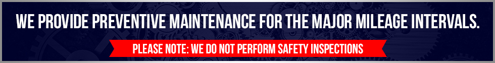 maintenance for Mileage Intervals